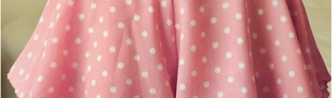 polkadot skirt pink